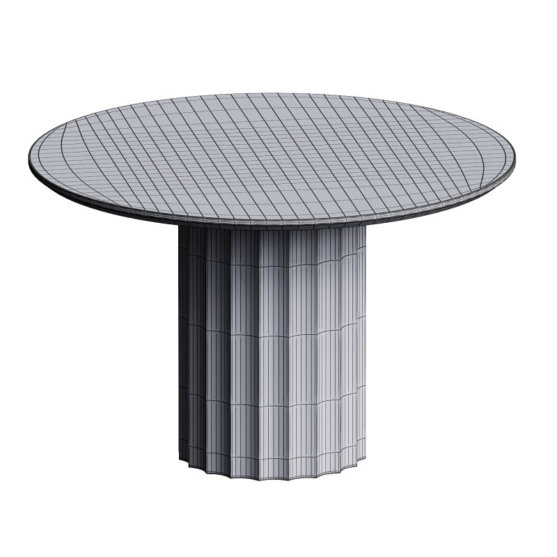 Danae Round Stone Dining Table - Image 7