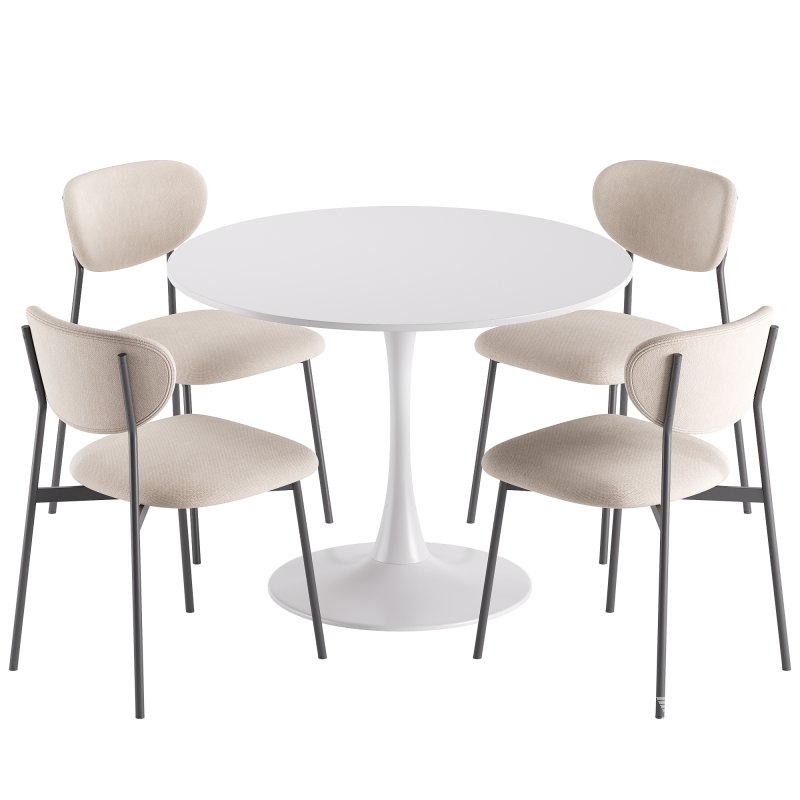 Evan Chair and Tulip Table - Image 2