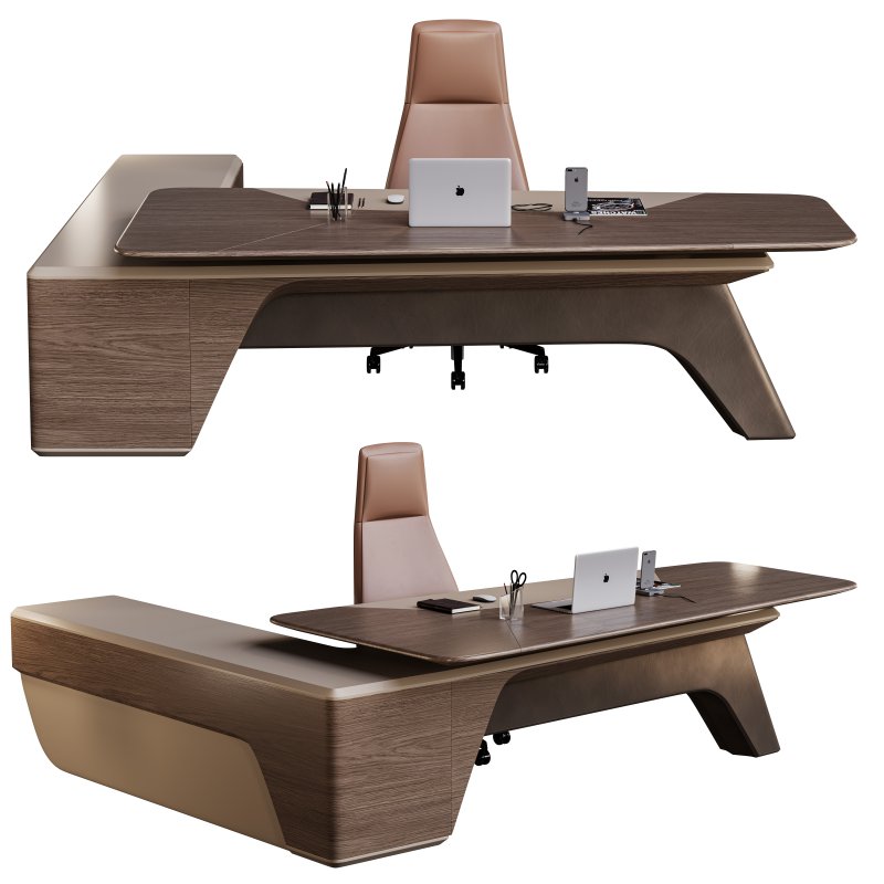 High Tech Executive Office Desk W-2428 - Image 1
