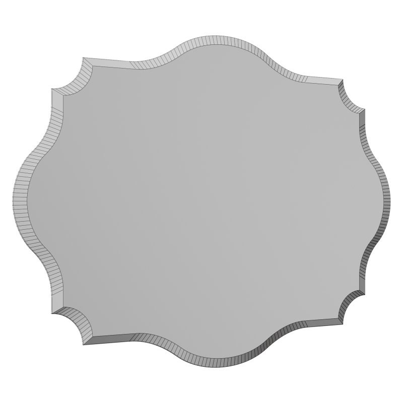 Decorative mirror with bevel Mirror 07 - Image 4