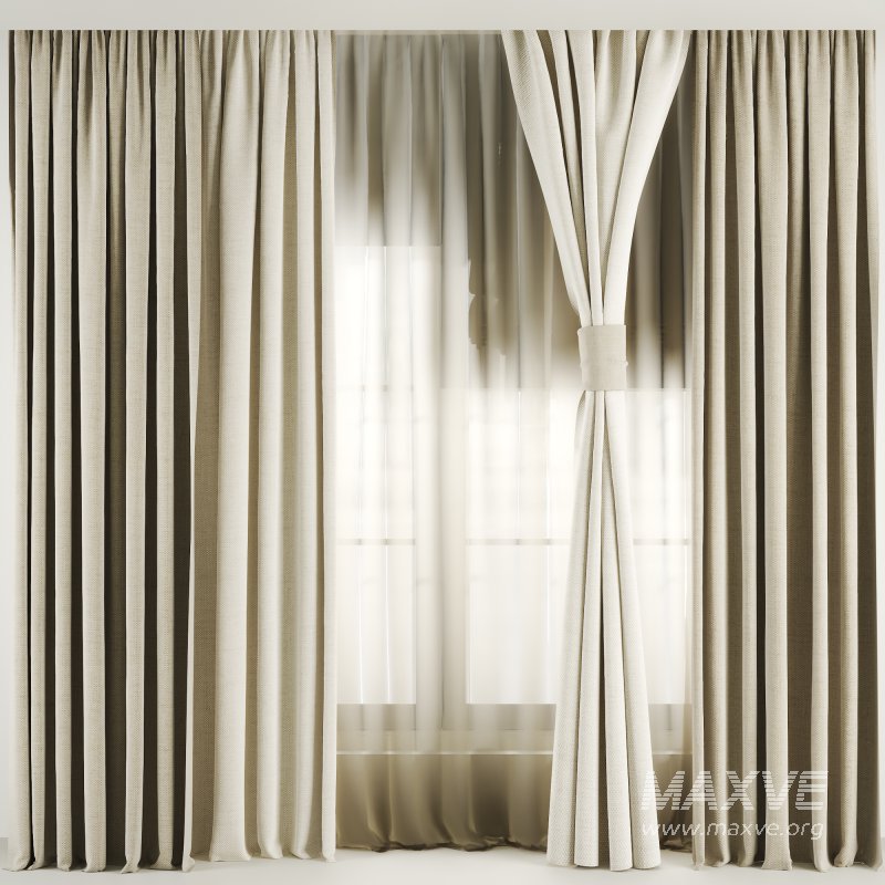 Silk and Cotton Curtain Set 73 - Image 1