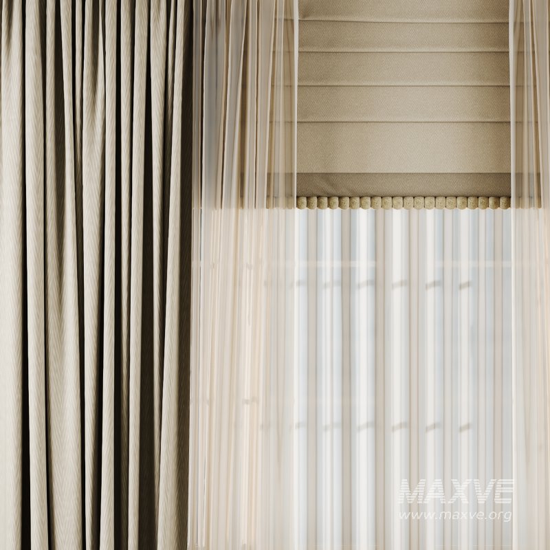 Silk and Cotton Curtain Set 062 - Image 3