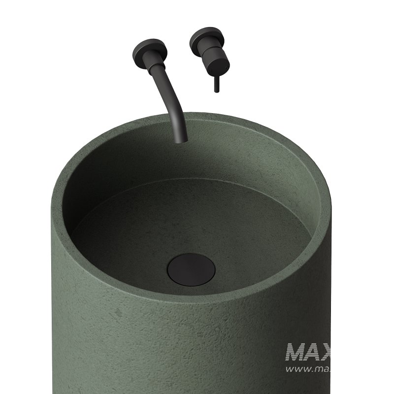 Penzance Concrete Freestanding Basin 400mm - Image 4