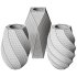 Gema Twist Underlaid Vases Beryl Reseda Set by MOSER - Thumbnail 5