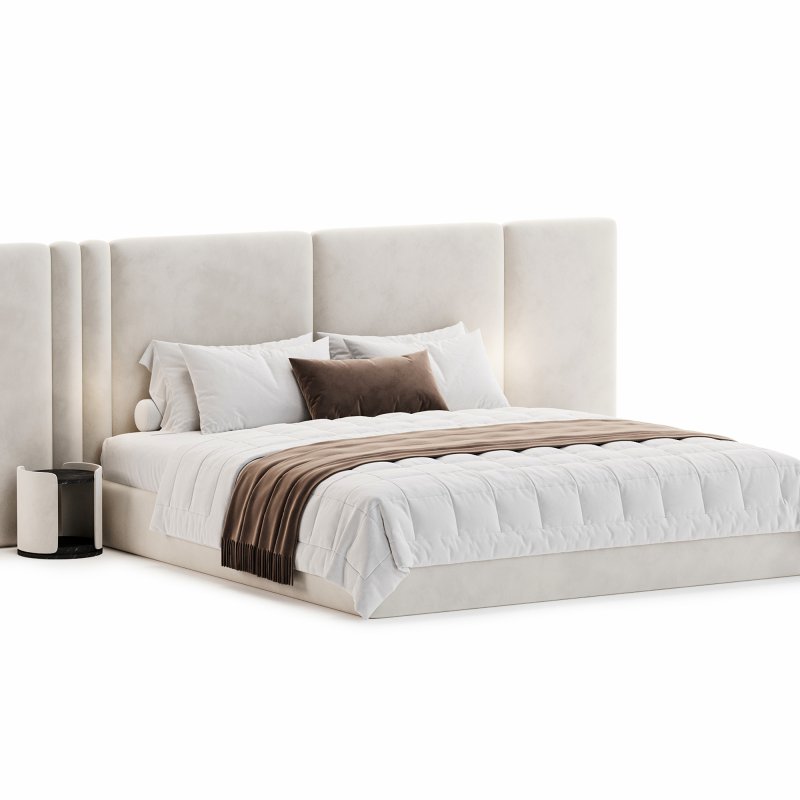 Clerigos Beige Double Bed - Image 2