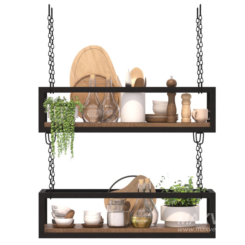 Hanging Cube Floating Shelves Ceiling - Image 4