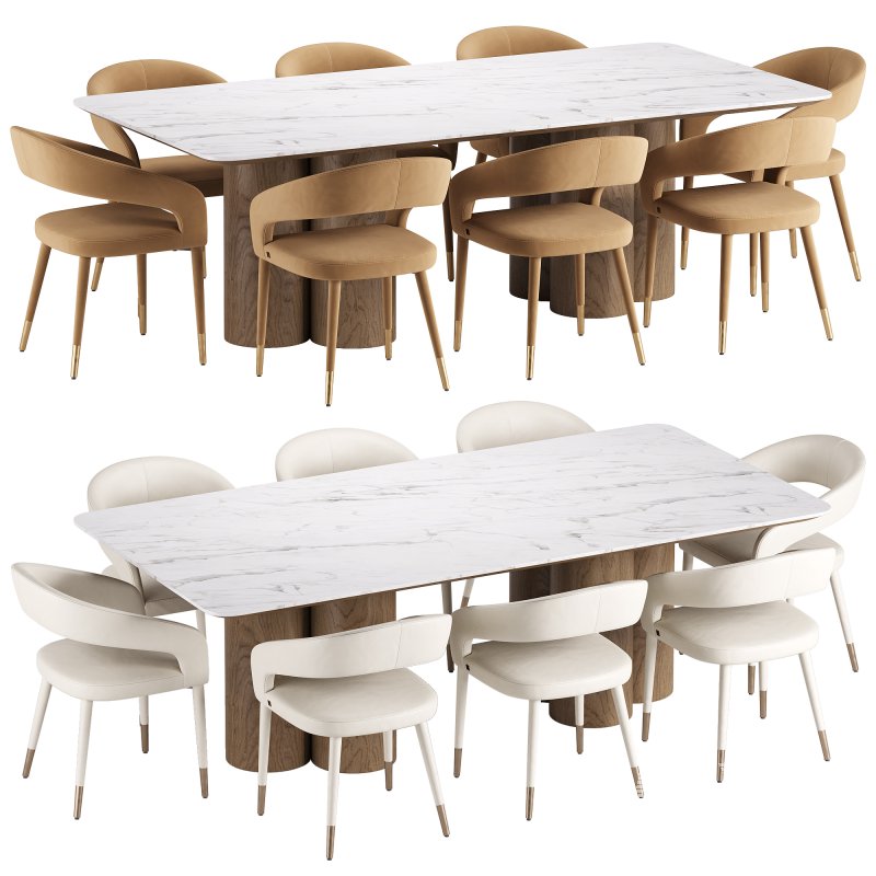 Moulin Dining Chair and Terzetto Pandora Table - Image 3