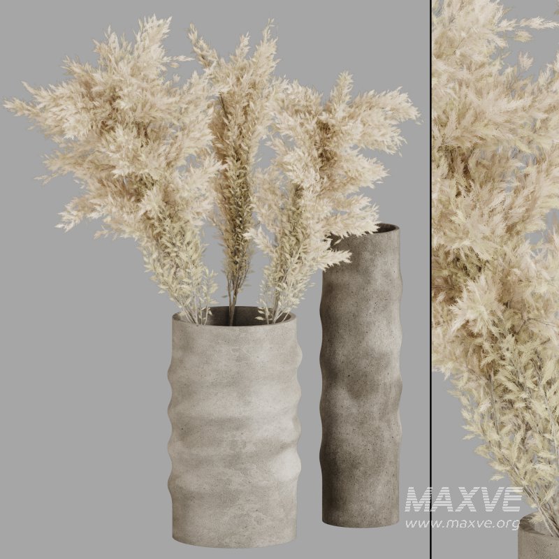 Minimal Pampas Bouquet in Pottery vase - Image 4