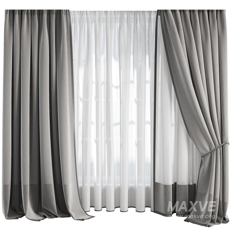 Silk and Cotton Curtain 07 - Image 1