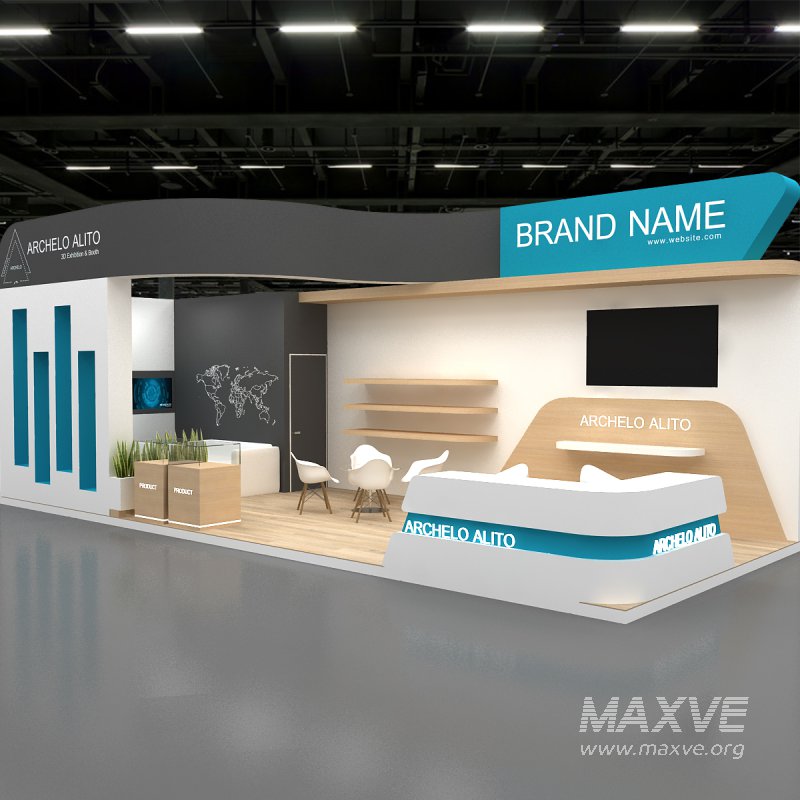 3d exhibition booth stand tradeshow - Image 7