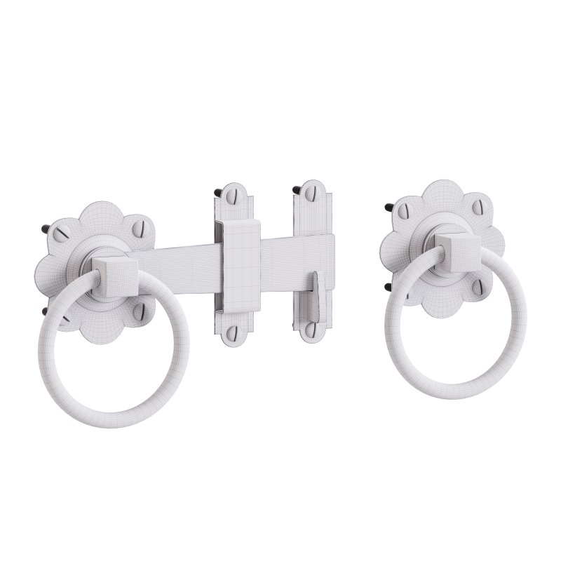 Black Gate Latch Wrought Iron Fence Door - Image 3