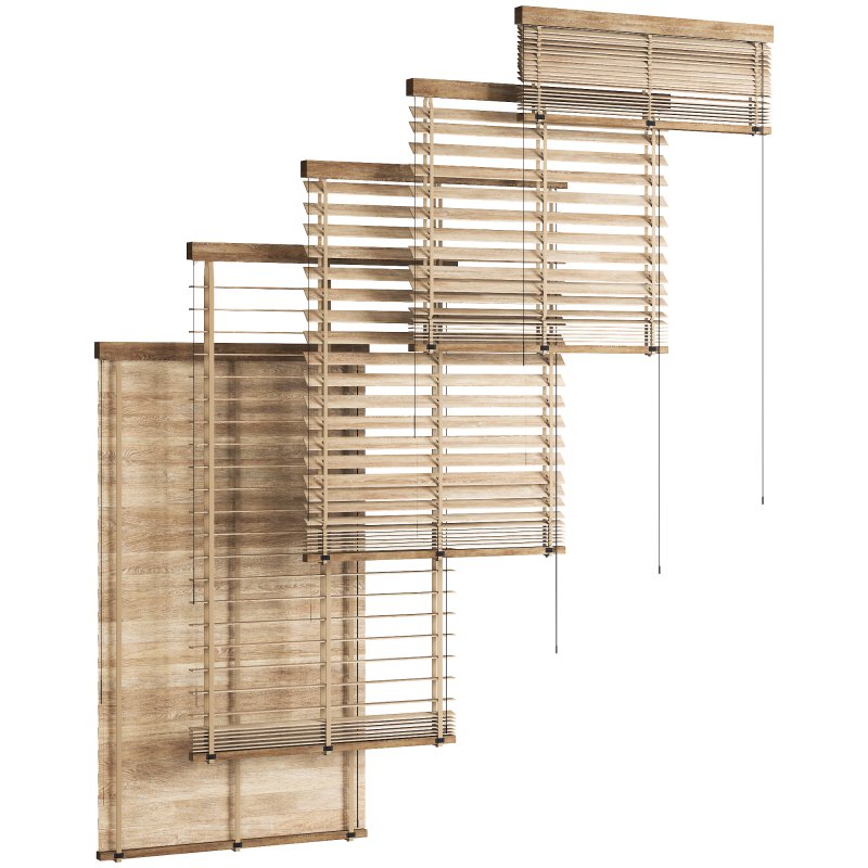 Wooden Blinds Set 27 - Image 2