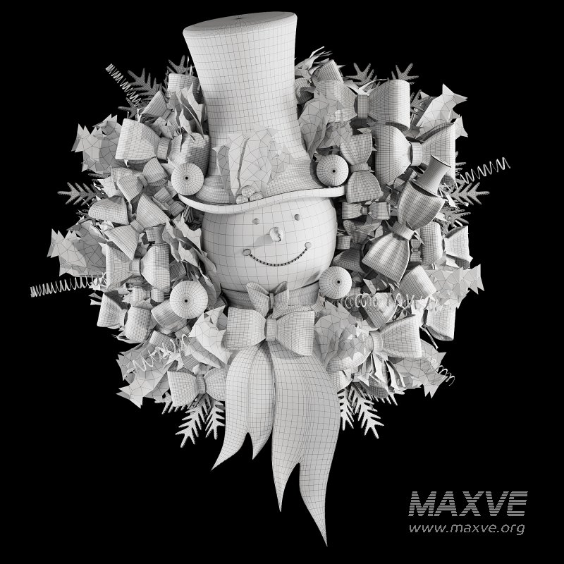 Snowman Wearth Christmas Decor - Image 7