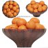 Low Glass Bowl Centerpiece with Apricots - Thumbnail 1