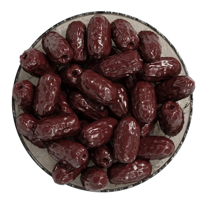 Low Glass Bowl Centerpiece with Arabic Persimmons - Image 2