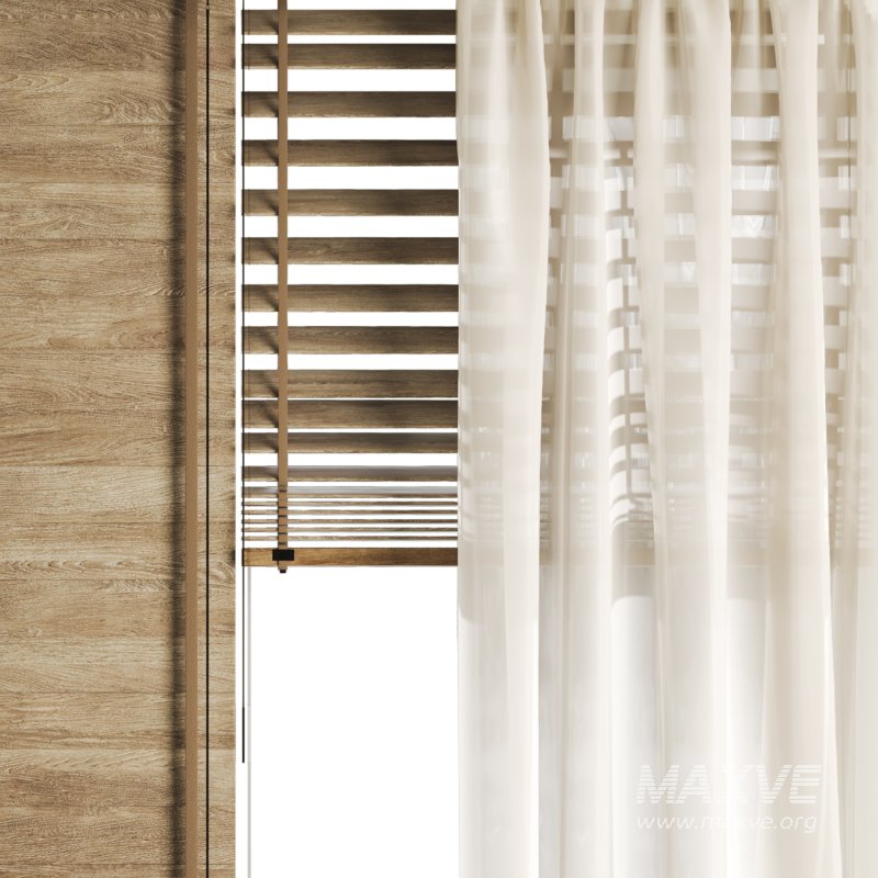 Silk and Wooden Blinds Set 037 - Image 4