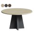 Jacob Round Dining Table with Vertex Base in Flax - Thumbnail 3