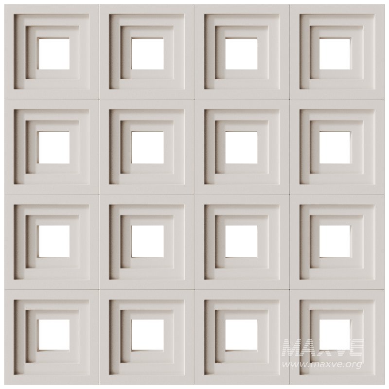 Modular Wall 09 Terrace White by Tesselle - Image 1