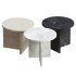 Lebanto Kyushu White Carrara Side Table - Thumbnail 2