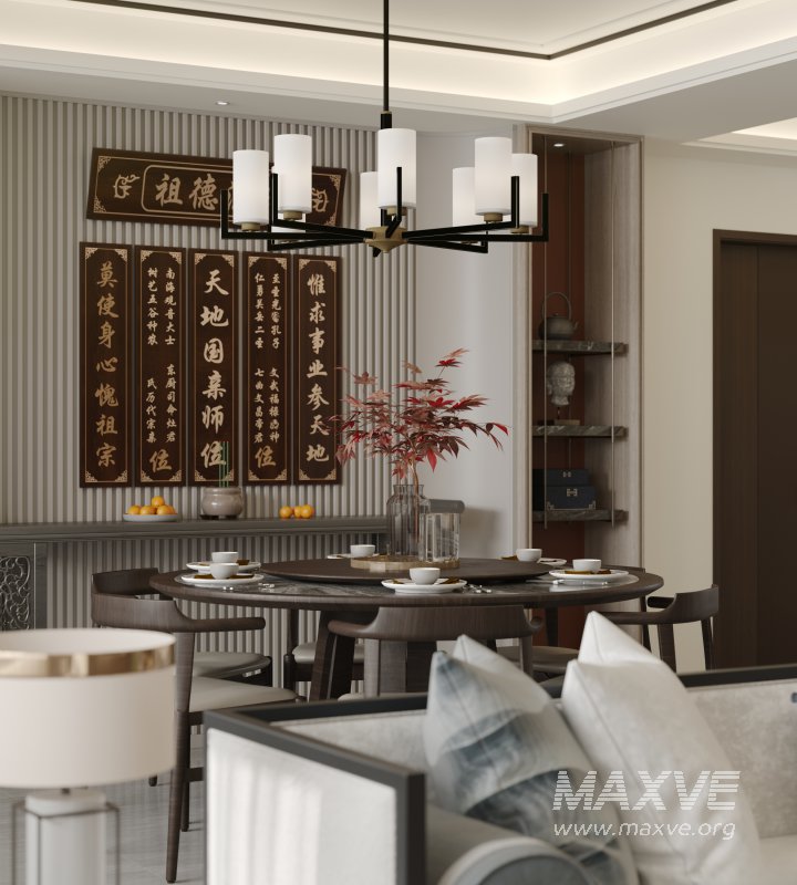 Chinese Living Room Dining Room - Image 3