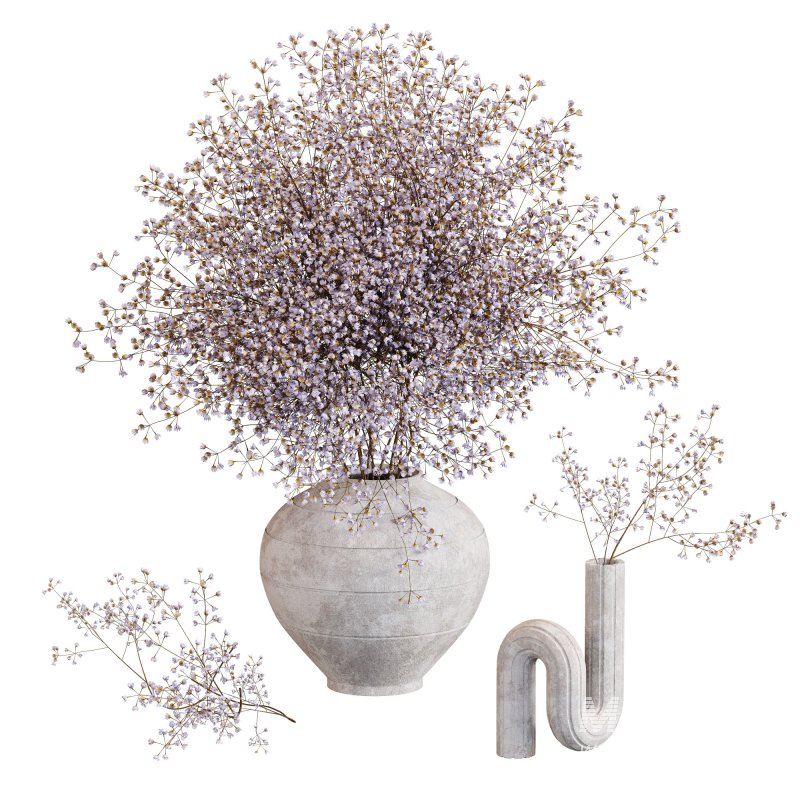 Minimal Bloom Gypsophila Arrangement - Image 1