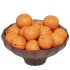 Low Glass Bowl Centerpiece with Apricots - Thumbnail 2