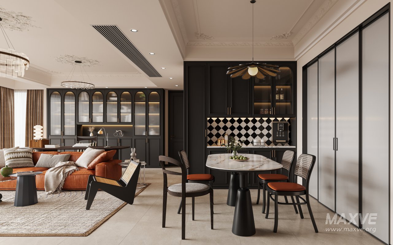 Luxurious living room and dining room - Image 1