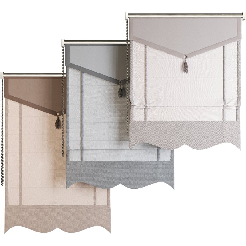 Roman Blinds Curtain Set 044 - Image 2