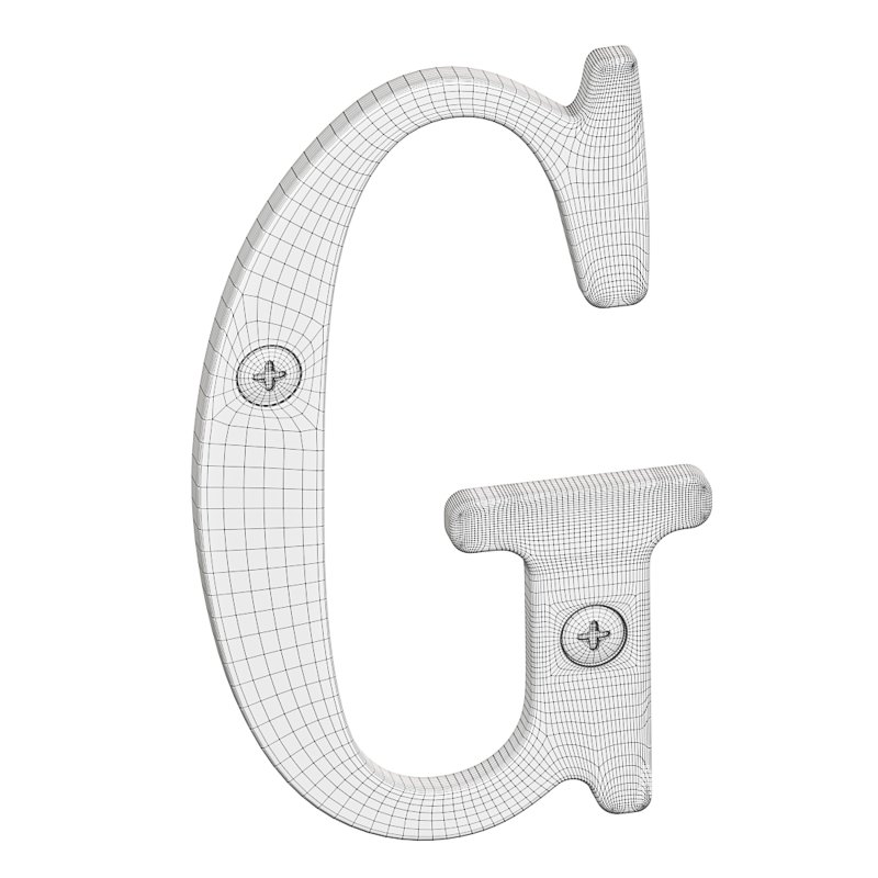 Letter G House Letters Solid Bright Brass - Image 6