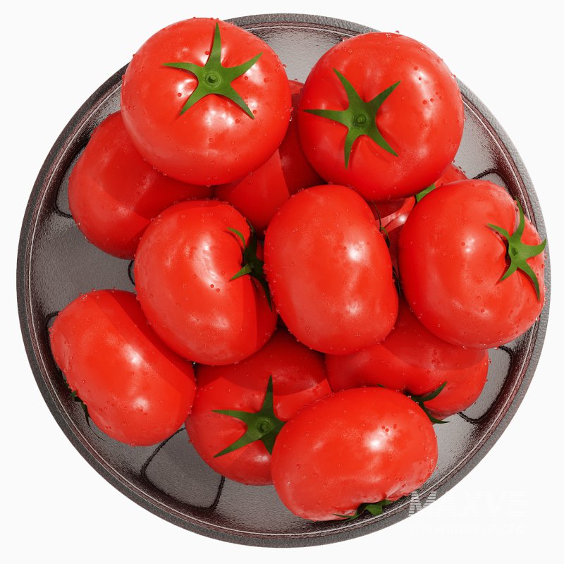 Low Glass Bowl Centerpiece with Tomatos - Image 2