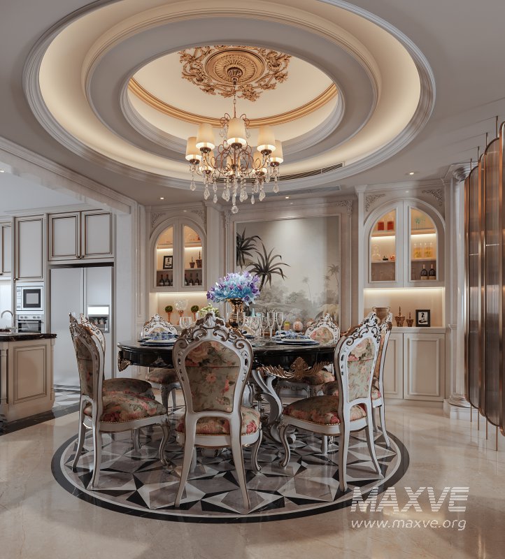 Luxurious classic living room and dining room - Image 2