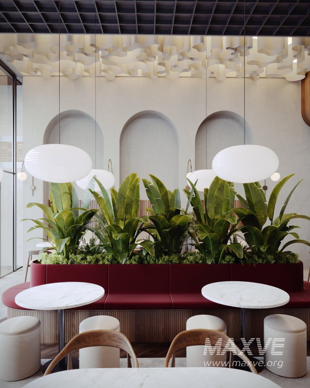 Coffee Shop 3D Model – Interior & Exterior | 3ds Max + Corona Renderer - Image 12