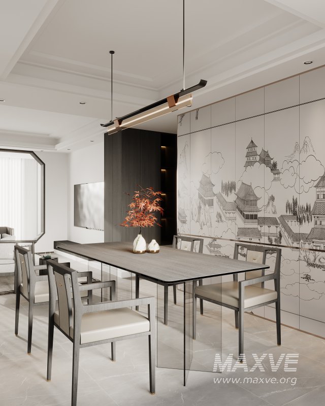 Chinese Living Room Dining Room - Image 4