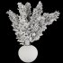 Pampas Plants in White Vase - Thumbnail 3