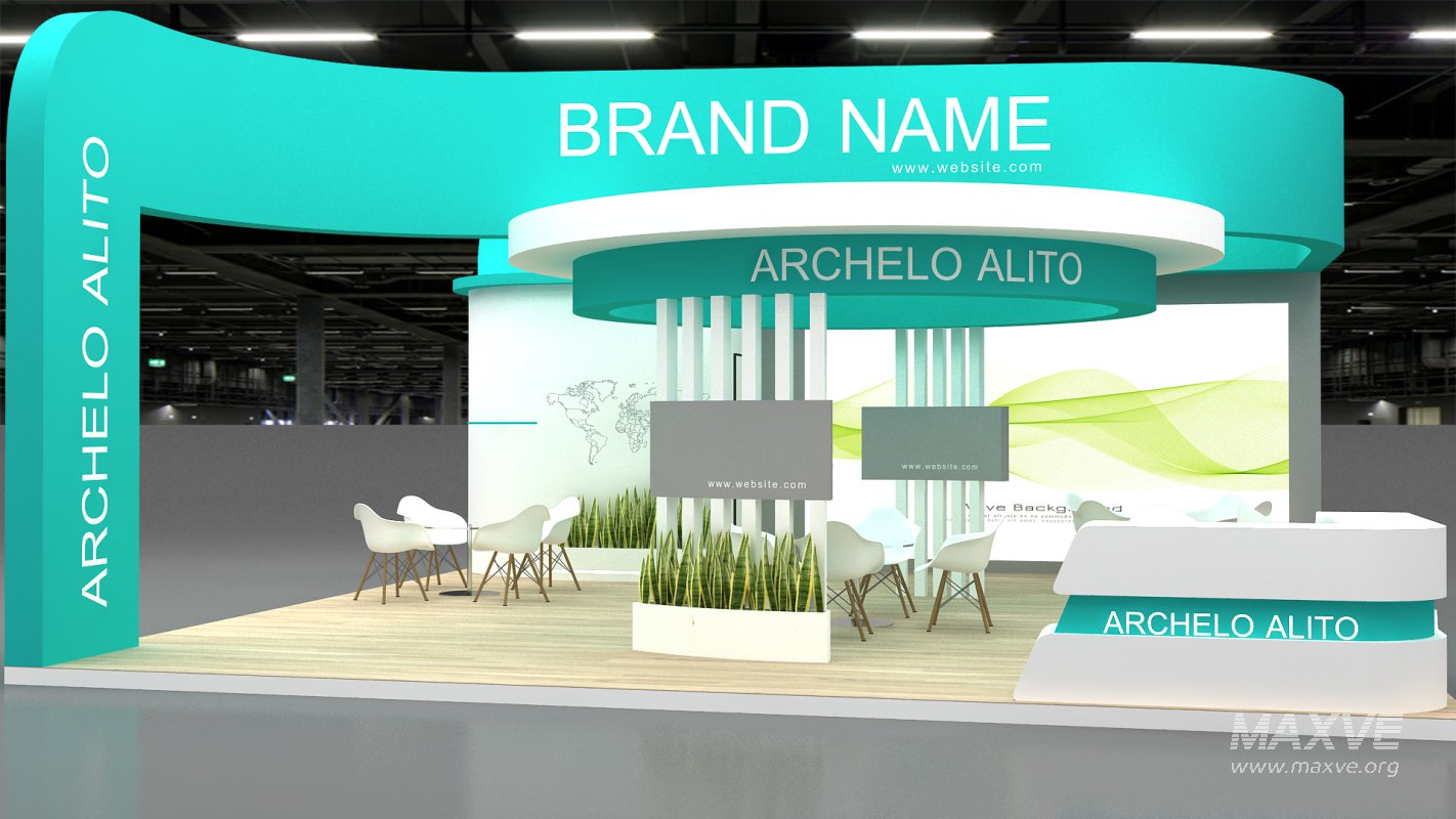 3d model booth - Image 3