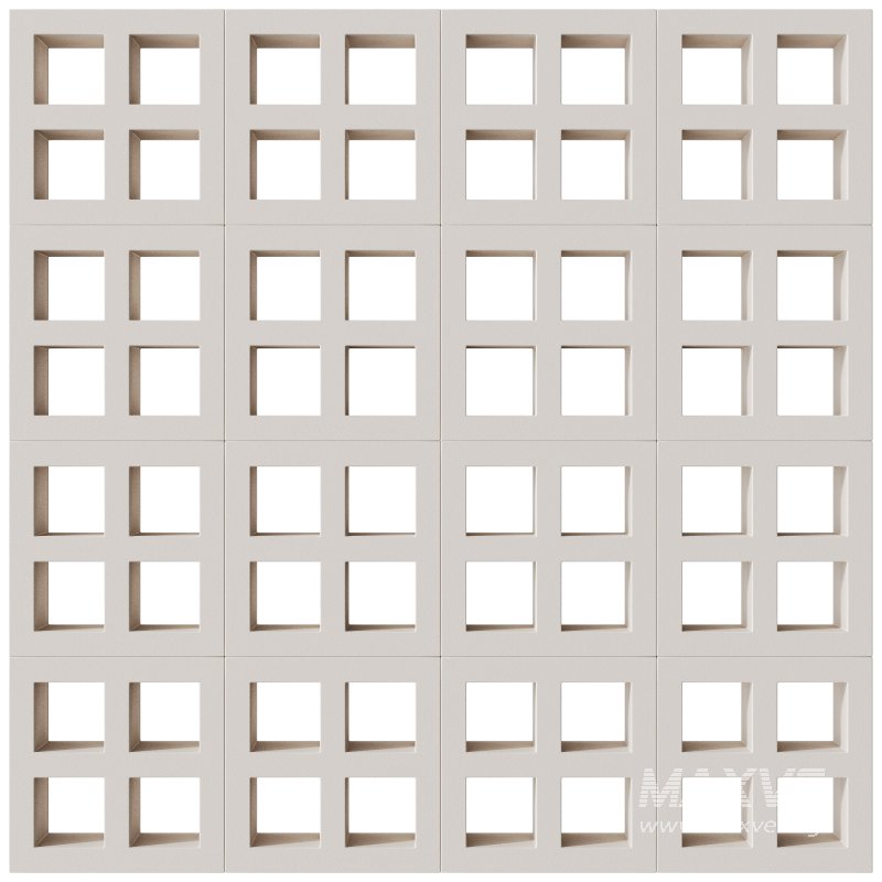 Modular Wall 07 Foursquare White by Tesselle - Image 1