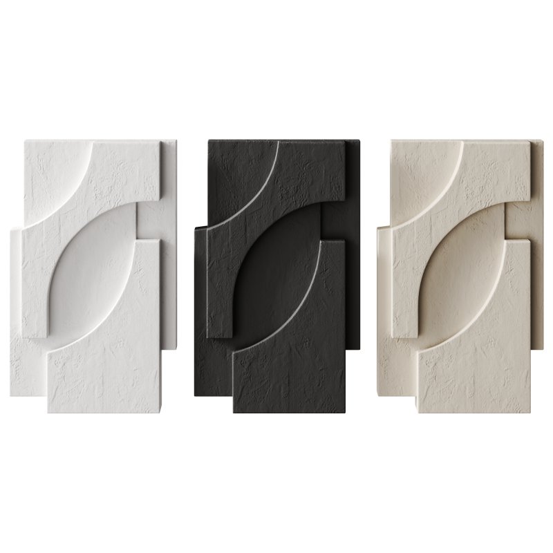Decorative panel SERIF RELIEF by Kristina Dam Studio - Image 3