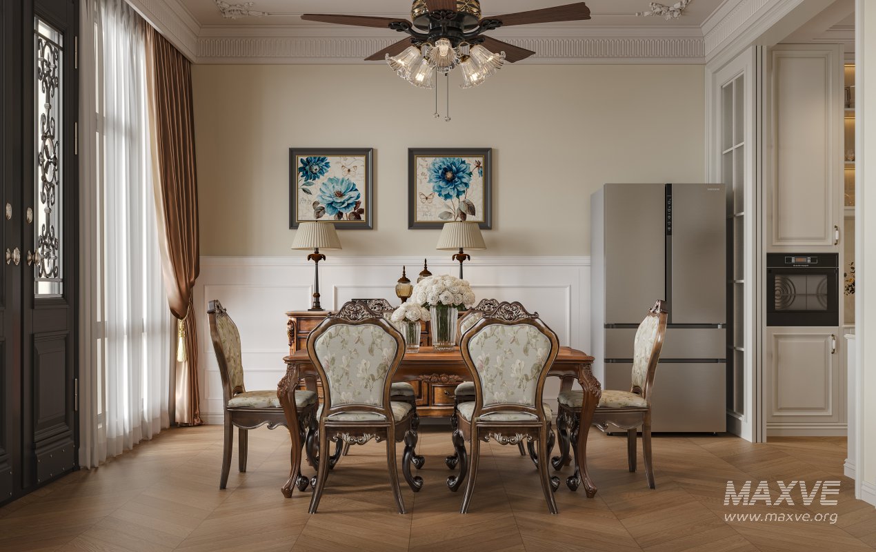 Luxurious classic living room and dining room - Image 1