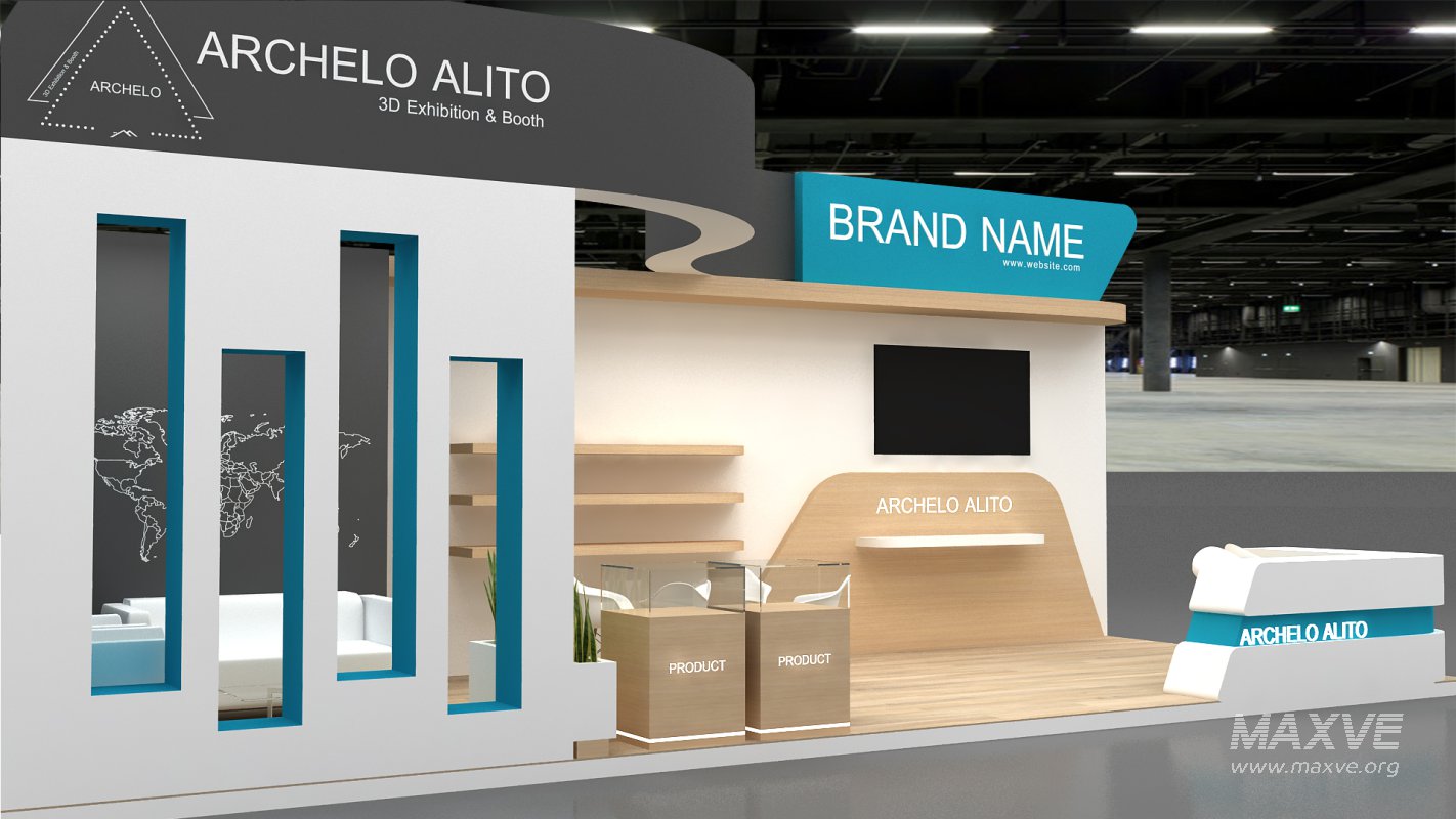 3d exhibition booth stand tradeshow - Image 1