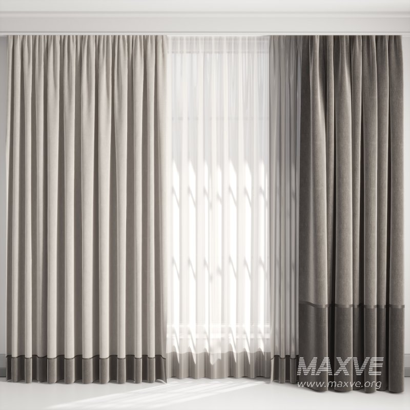 Silk and Cotton Curtain 08 - Image 1