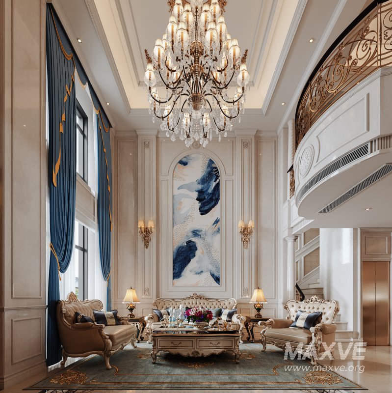 Luxurious classic living room and dining room - Image 3