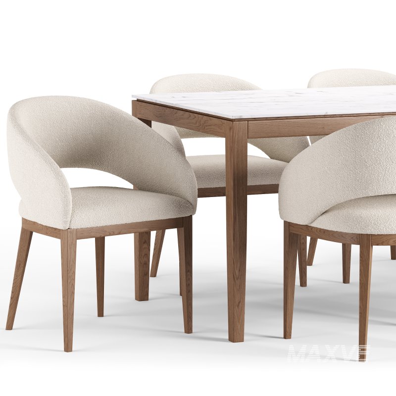 Allen Chair 2 and Jackson Dining Table - Image 8