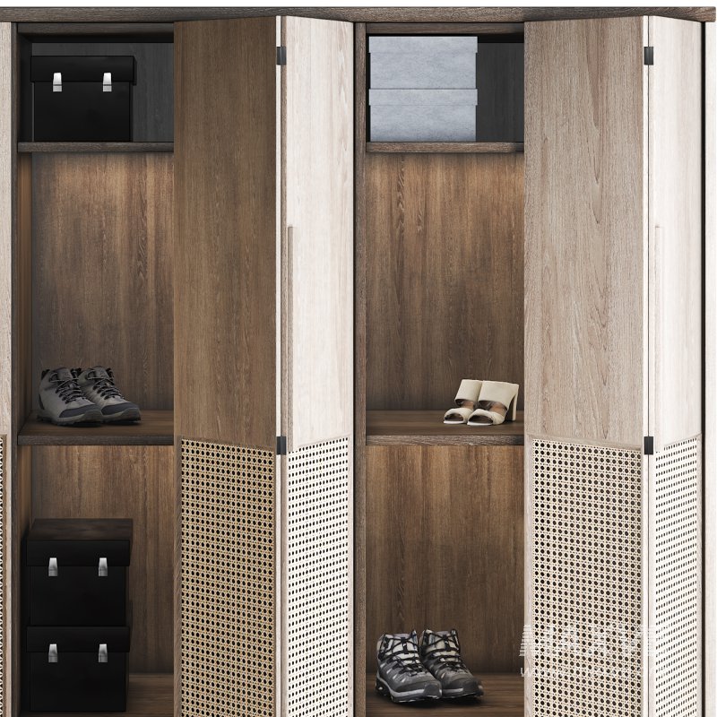 Wooden bedroom wardrobe - Image 3