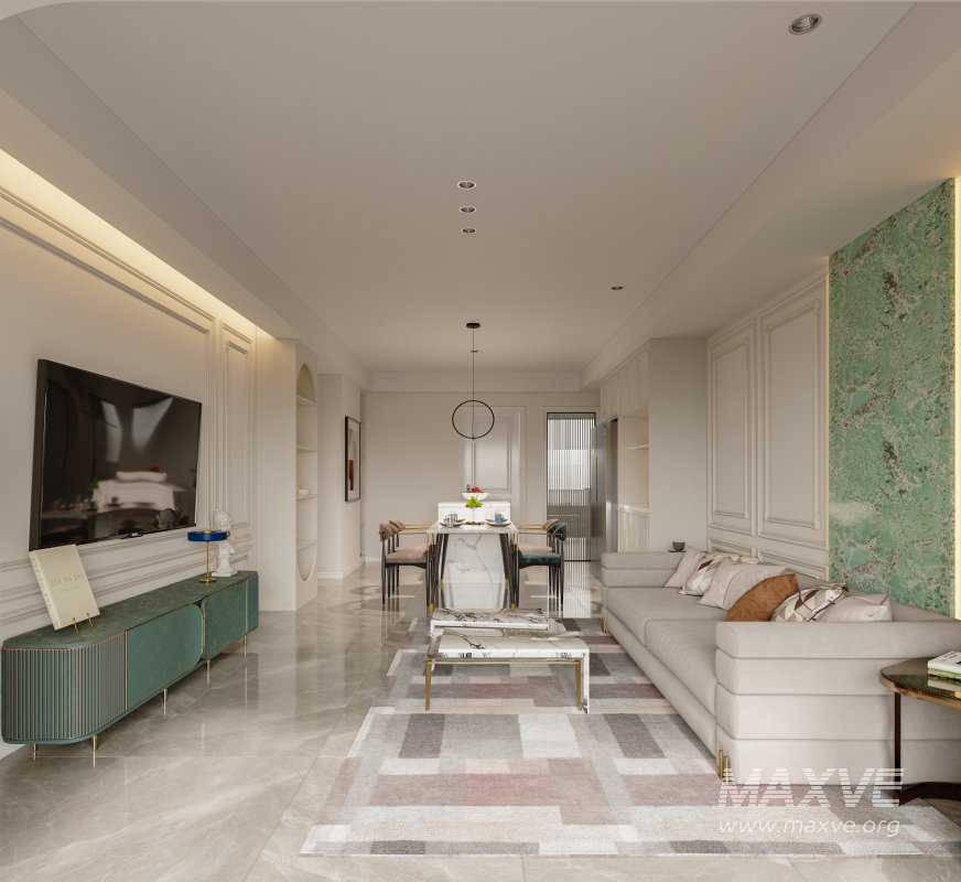 Luxurious living room and dining room - Image 5