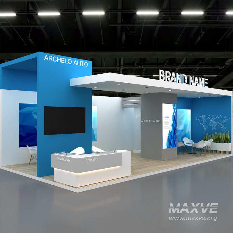 3d model exhibition stand - Image 8