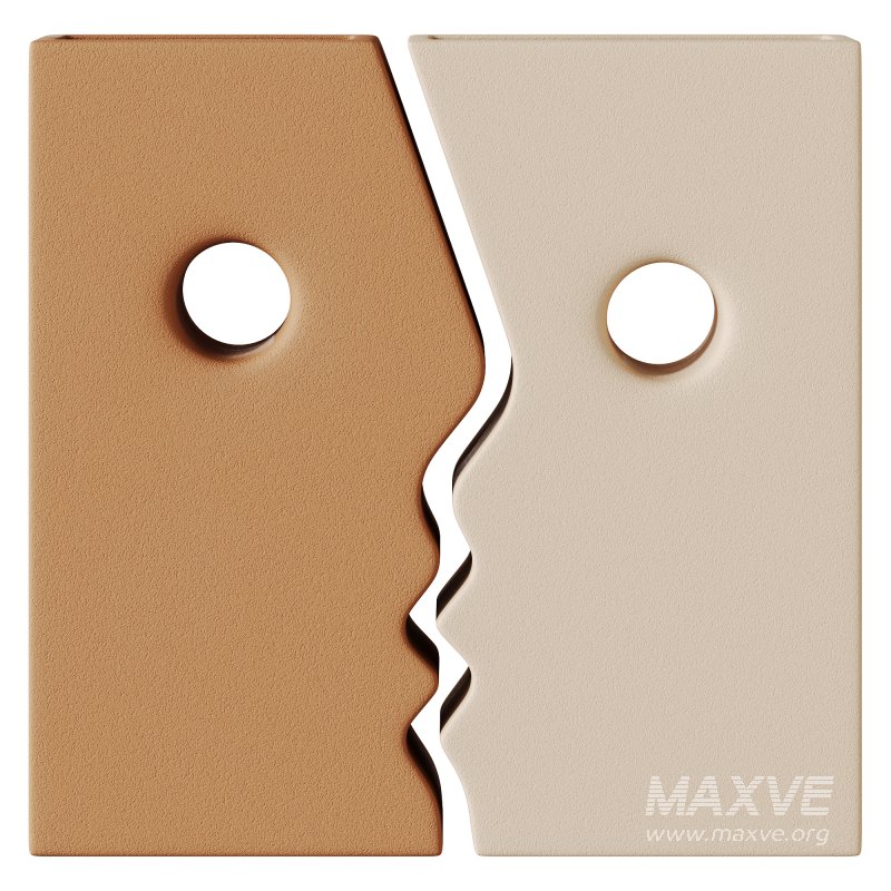 Ceramic Vase Portrait Twins By The Feelter - Image 1