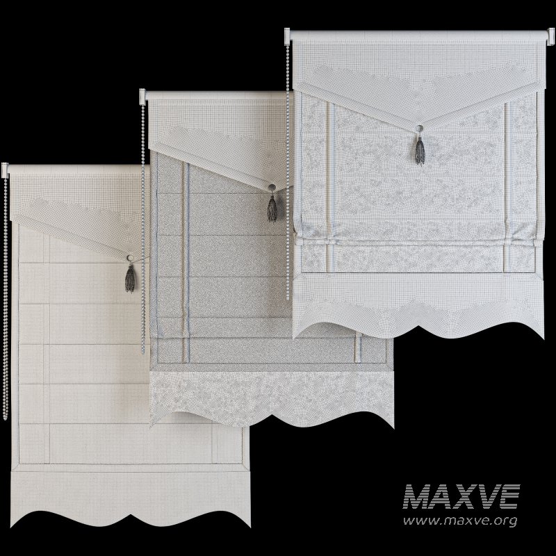 Roman Blinds Curtain Set 044 - Image 3