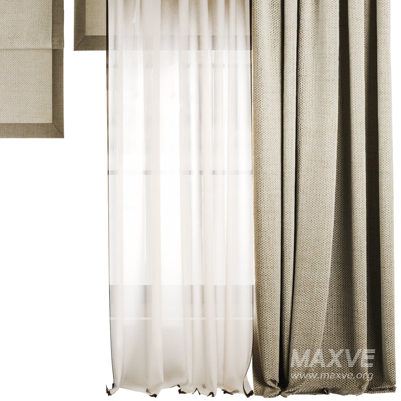 Silk and Cotton Curtain Set 68 - Image 4