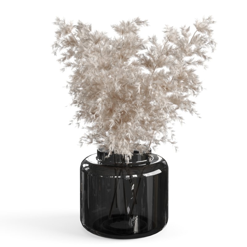 Pampas Bouquet with IKEA Vase - Image 1