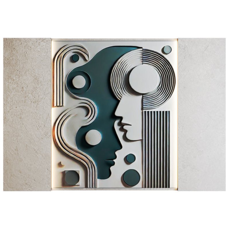 3D Art Relief Wall Panel - Image 1